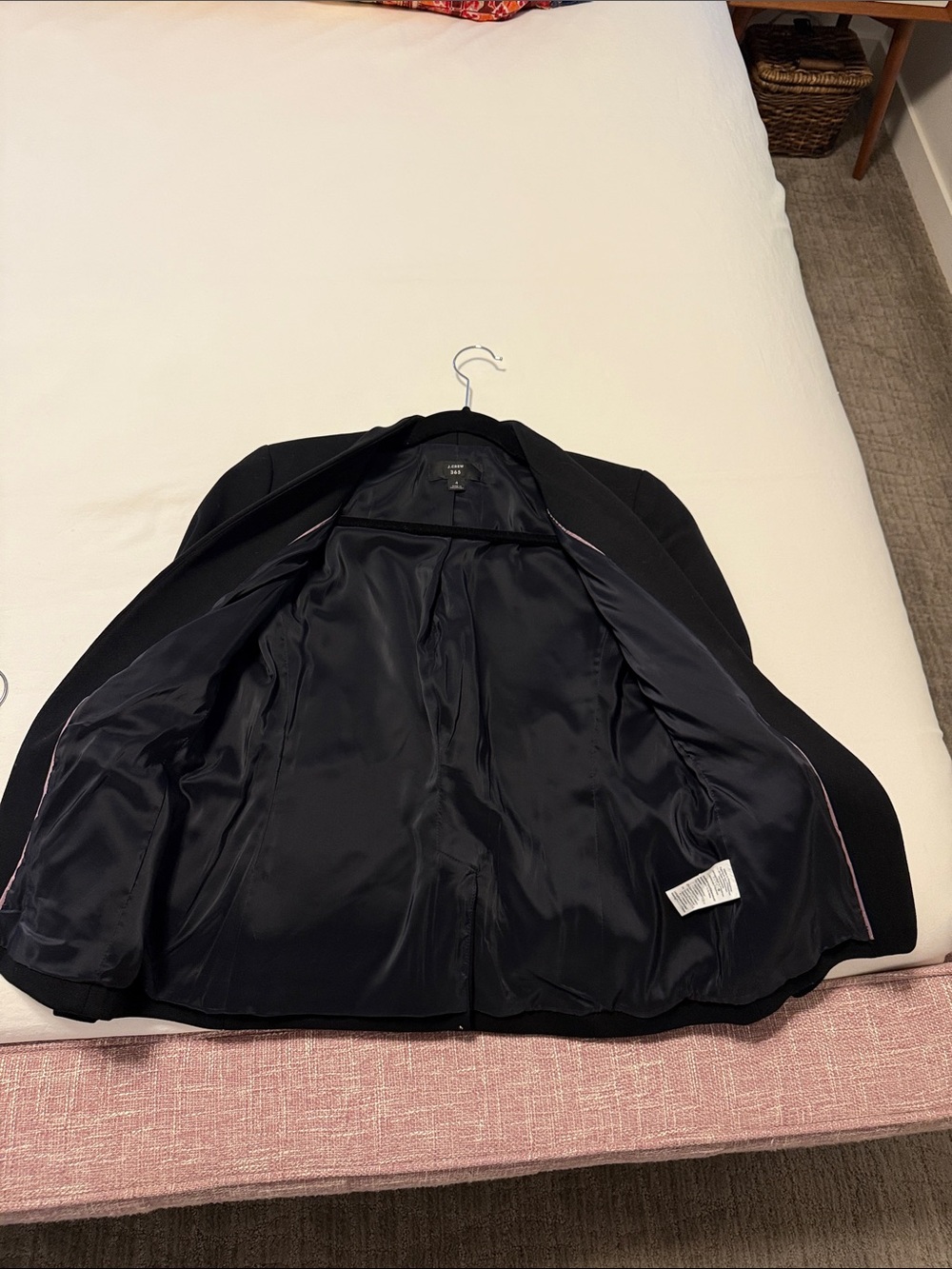 JCrew 365 Black Collarless Open Blazer Jacket - Picture 5 of 5